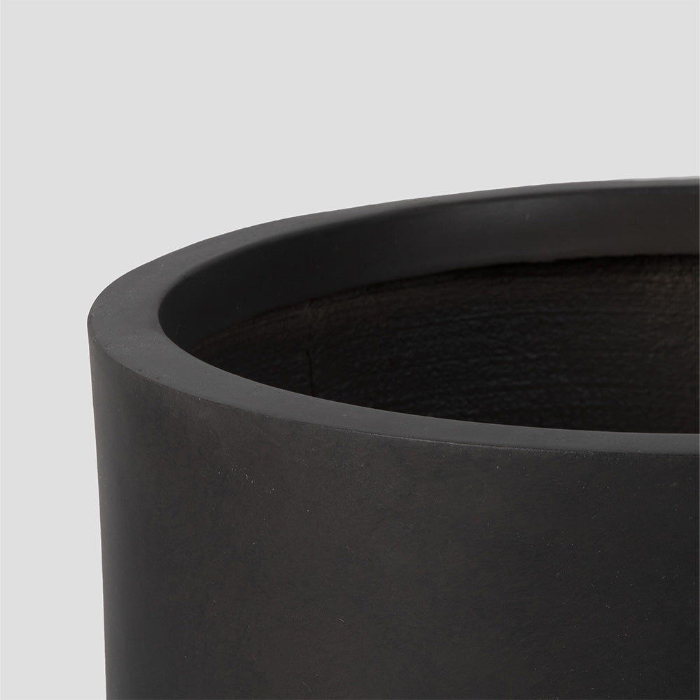 Onyx Laurel Planters | Charcoal / 22in
