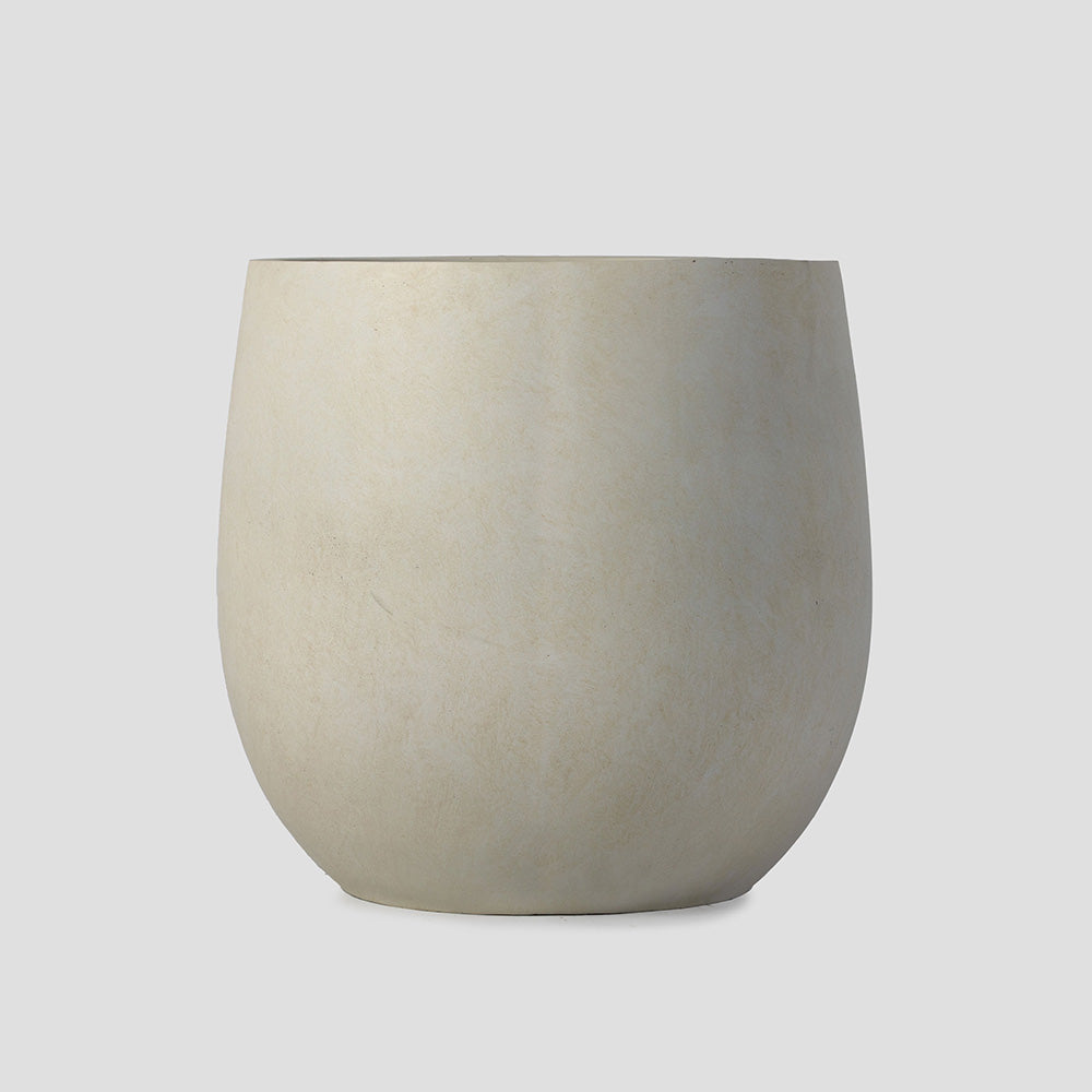 Onyx Hardy Planters | Satin Ivory / 17in - view 2