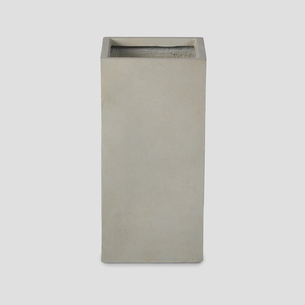 Onyx Tall Box Planters | Satin Ivory / 22.25in - view 2