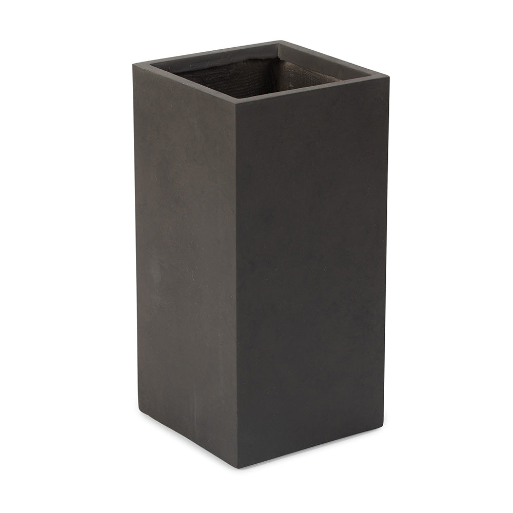 Onyx Tall Box Planters | Charcoal / 22.25in