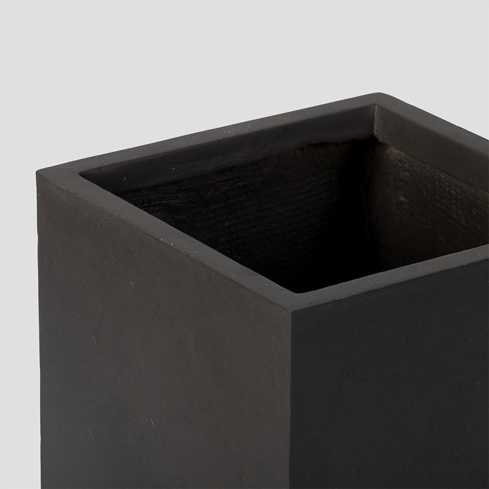 Onyx Tall Box Planters | Charcoal / 22.25in - view 10