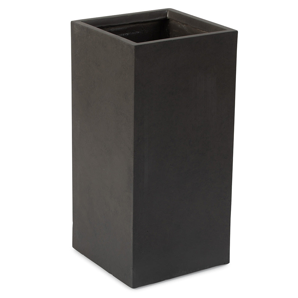 Onyx Tall Box Planters | Charcoal / 27.25in