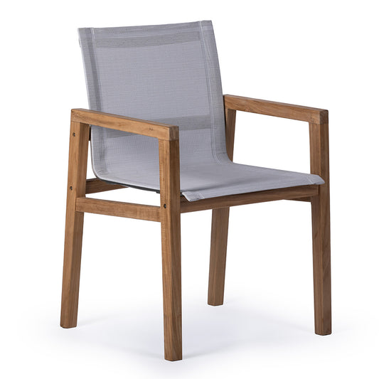Grade A Teak Sling Dining Chair view 1