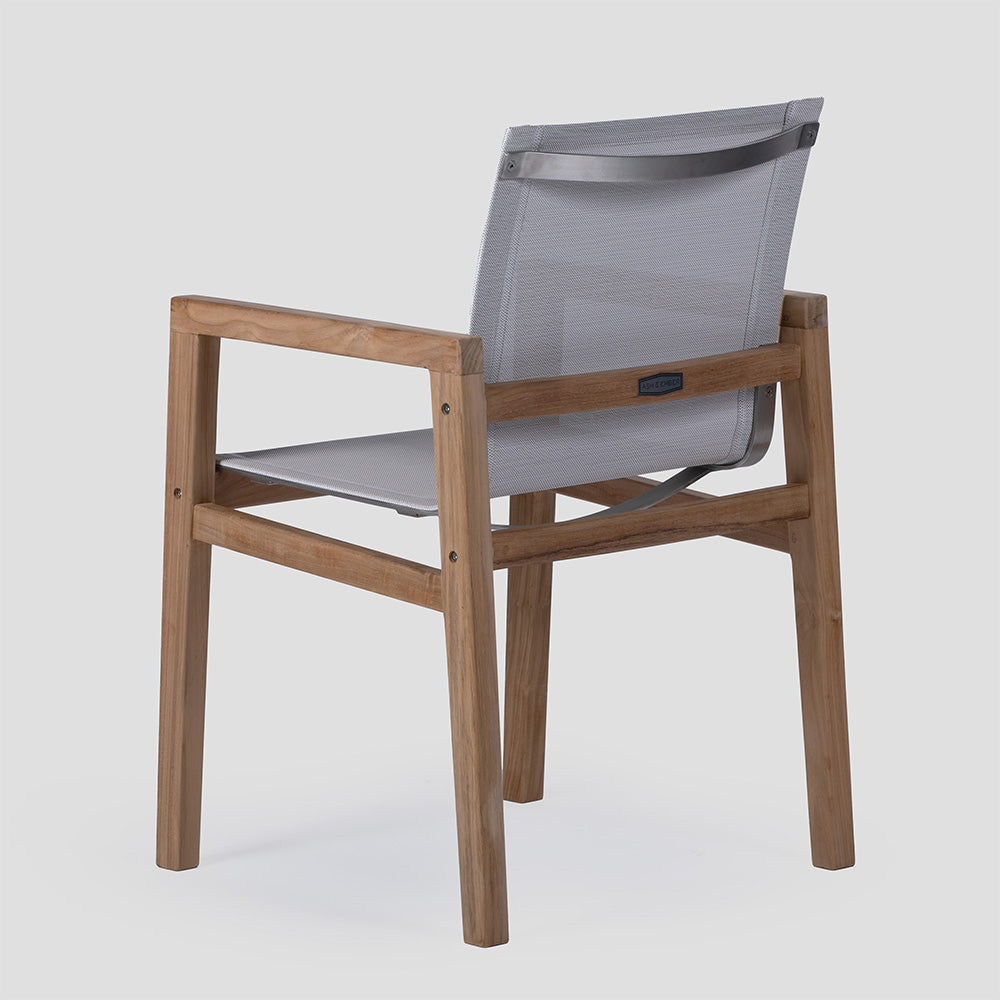 Grade A Teak Sling Dining Chair - view 3