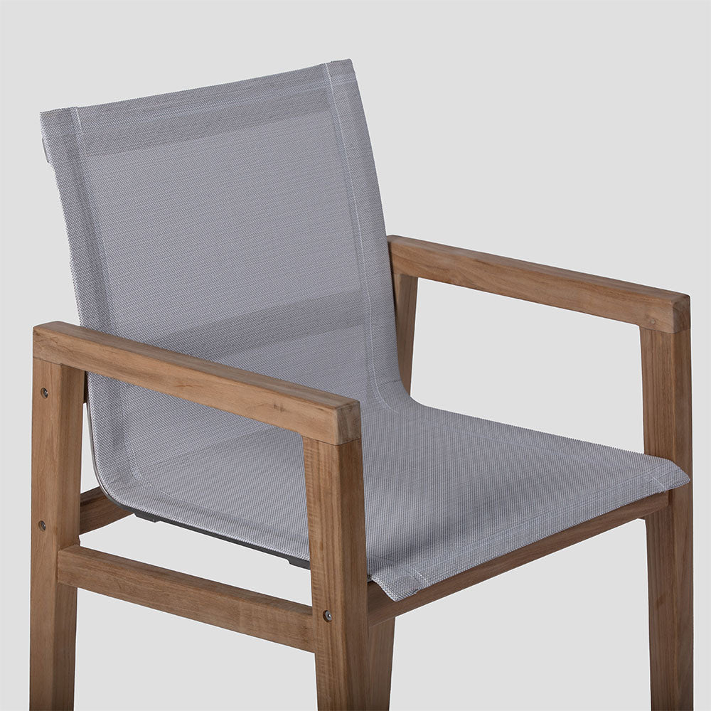 Grade A Teak Sling Dining Chair - view 4