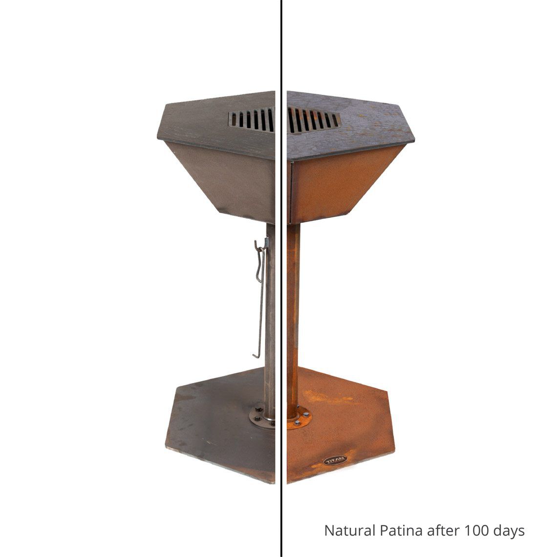 Scratch and Dent - Hexagon Flat Top Wood Fire Grill - FINAL SALE - view 2