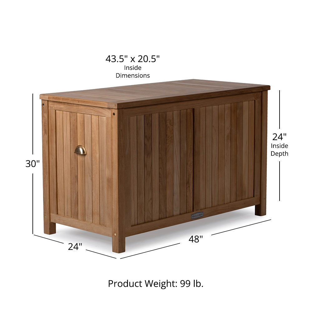 Grade A Teak Storage Chest - view 10