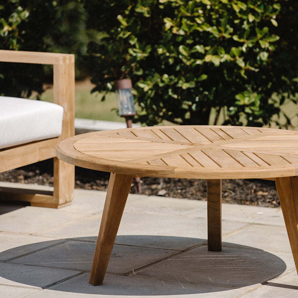 Grade A Teak Round Coffee Table - view 3