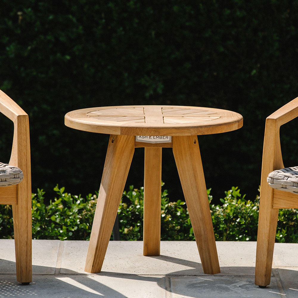 Grade A Teak Round End Table