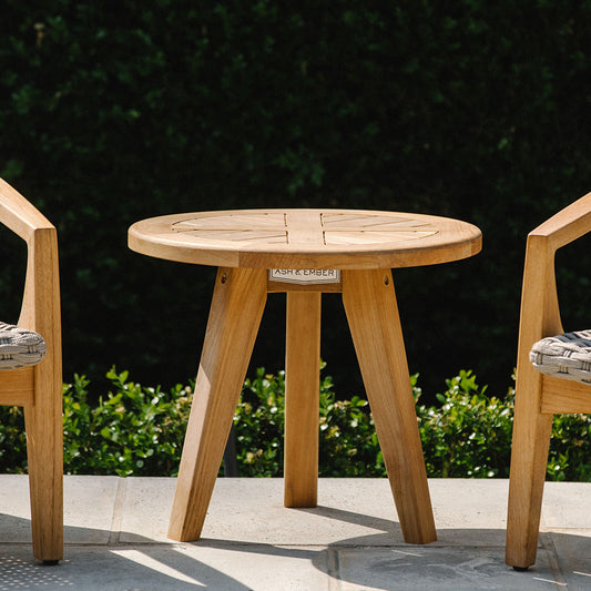 Grade A Teak Round End Table view 2