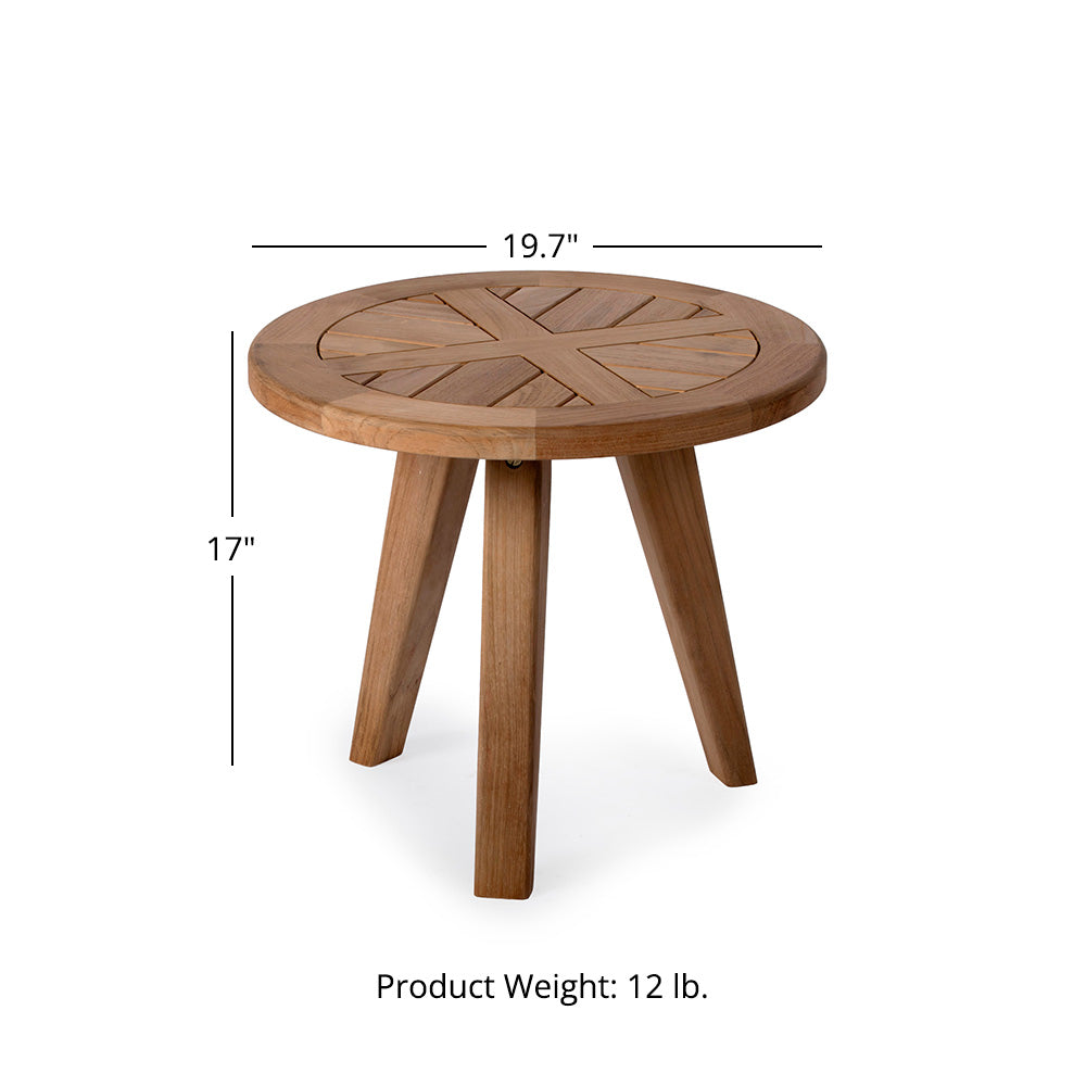Grade A Teak Round End Table