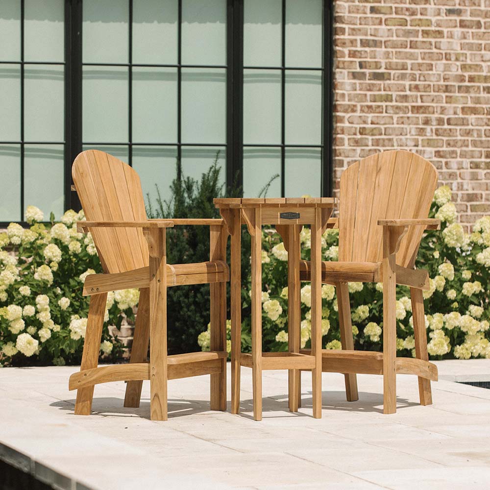 Grade A Teak Adirondack Bar Chair - view 2