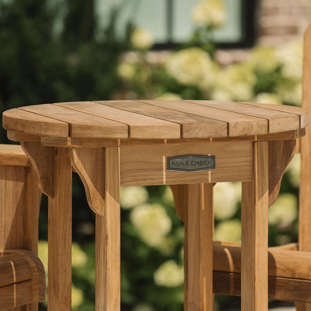 Grade A Teak 24" Round Bar Table - view 4