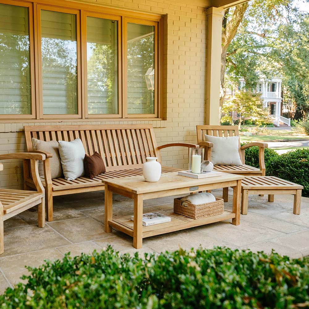 Grade A Teak Lounge Bench