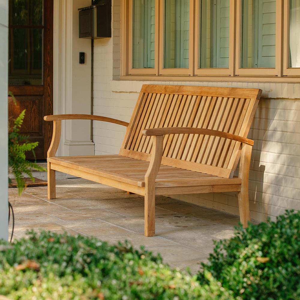 Grade A Teak Lounge Bench - view 5