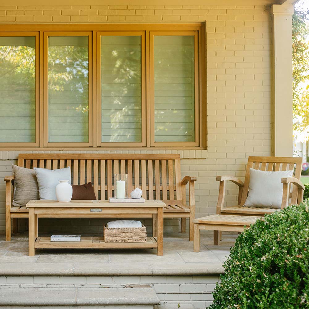 Grade A Teak Lounge Bench - view 7