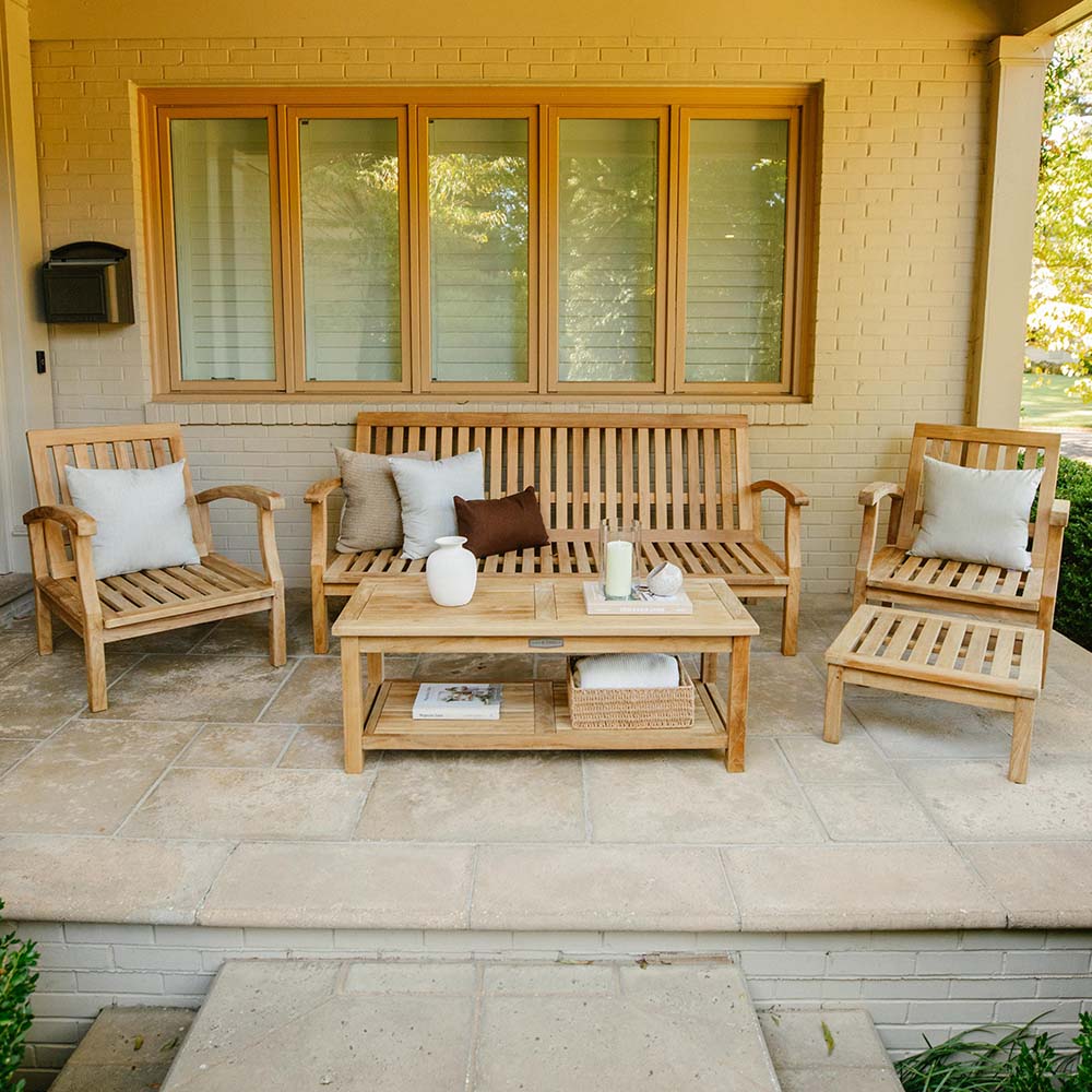 Grade A Teak Lounge Bench - view 9
