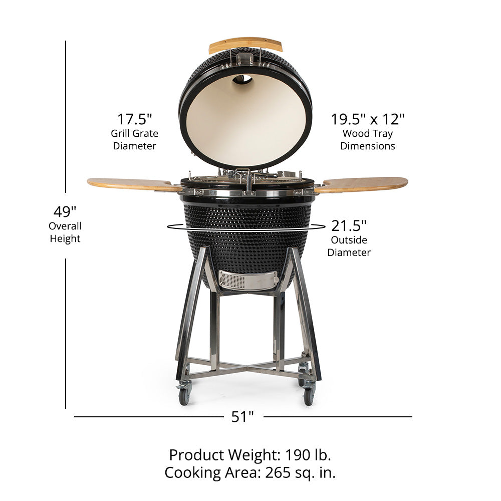 18" Kamado Grill With Base