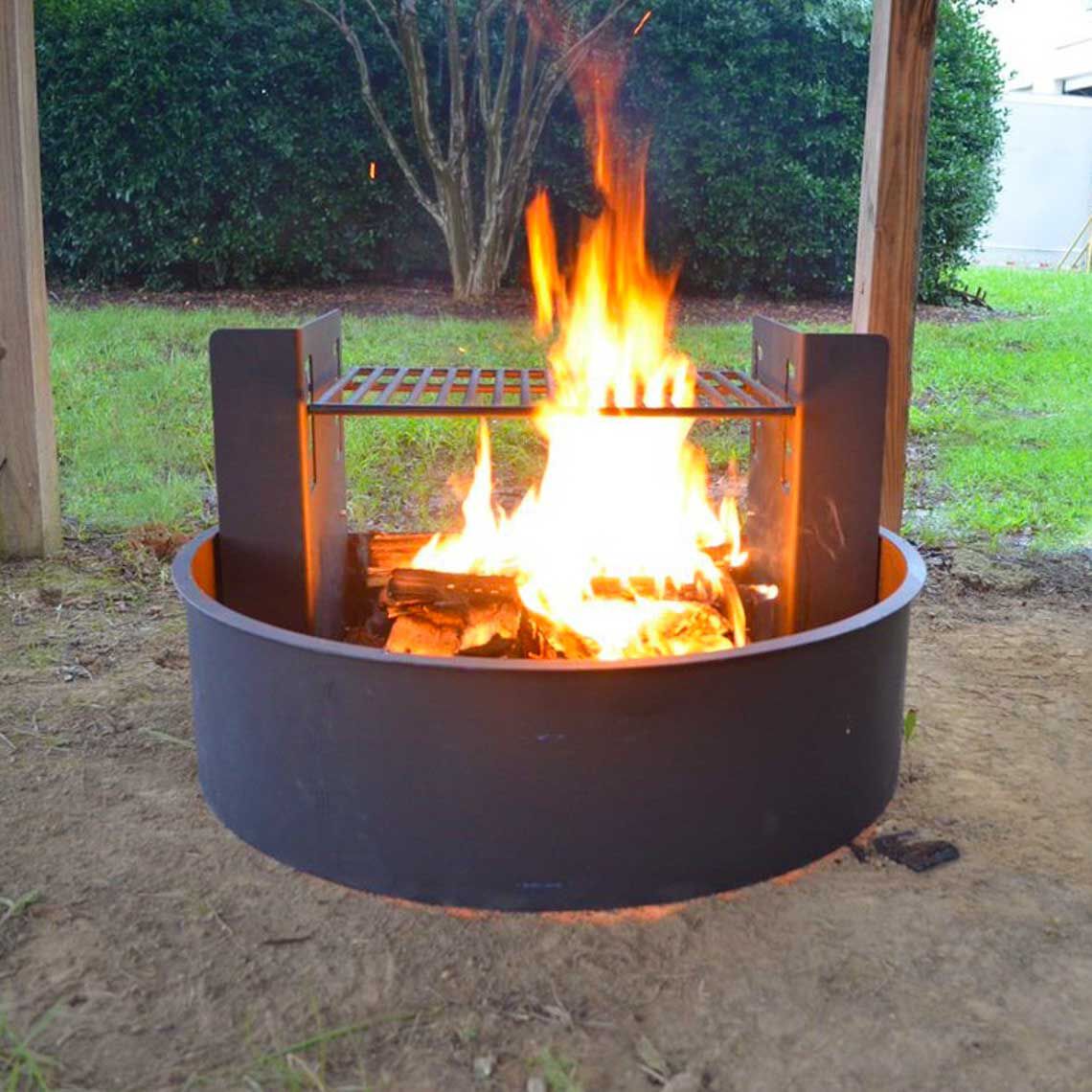 Scratch and Dent - 31” Fire Ring with Adjustable Grate - FINAL SALE - view 2