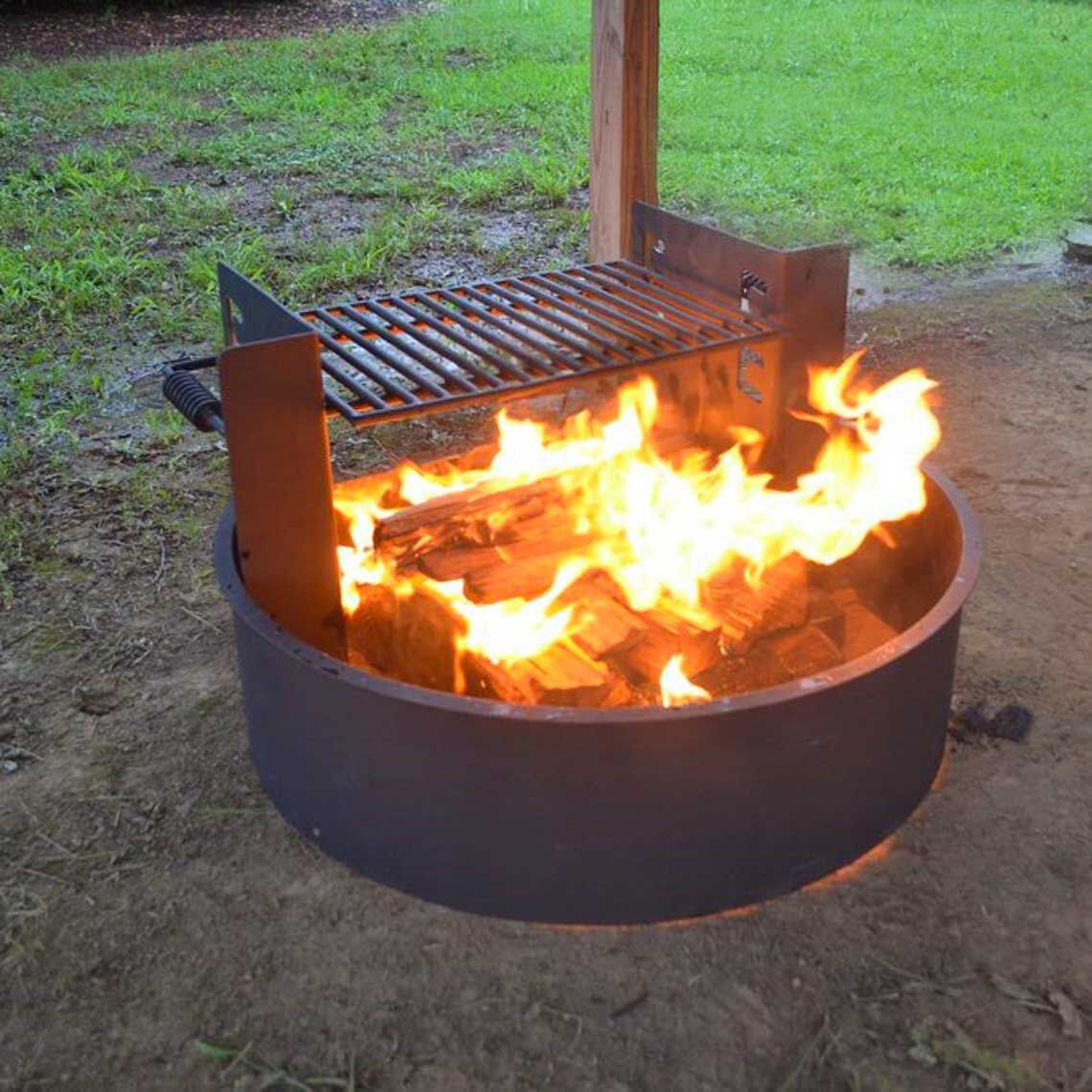 Scratch and Dent - 31” Fire Ring with Adjustable Grate - FINAL SALE - view 3