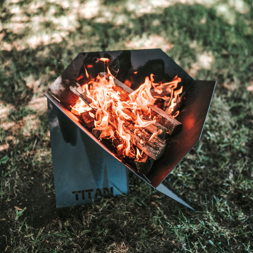 Portable Pop-Up Fire Pit With Carrying Bag