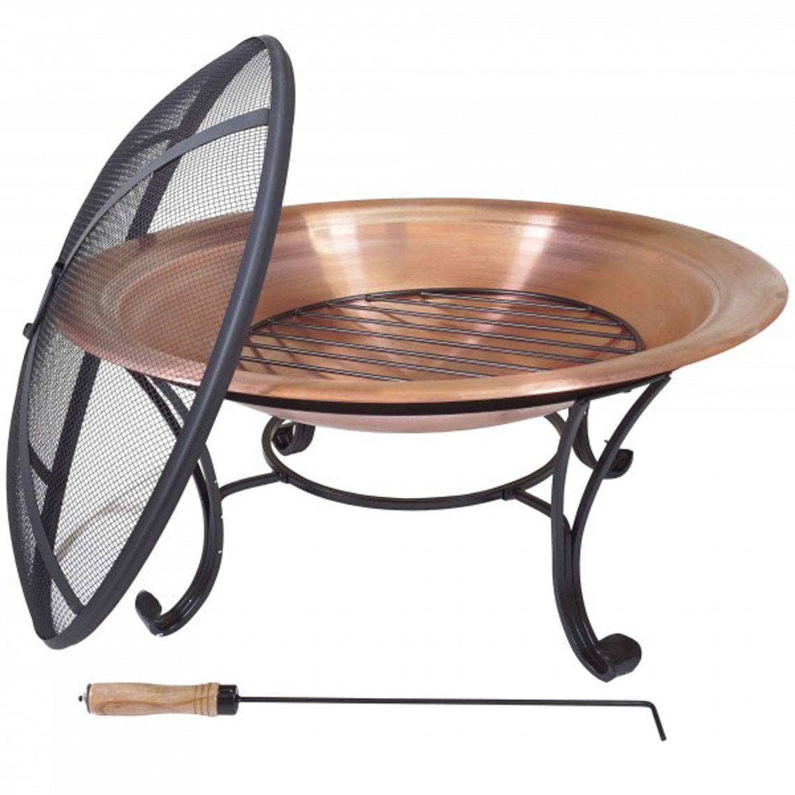 Scratch and Dent - 29” Copper Outdoor Fire Pit - FINAL SALE - view 1