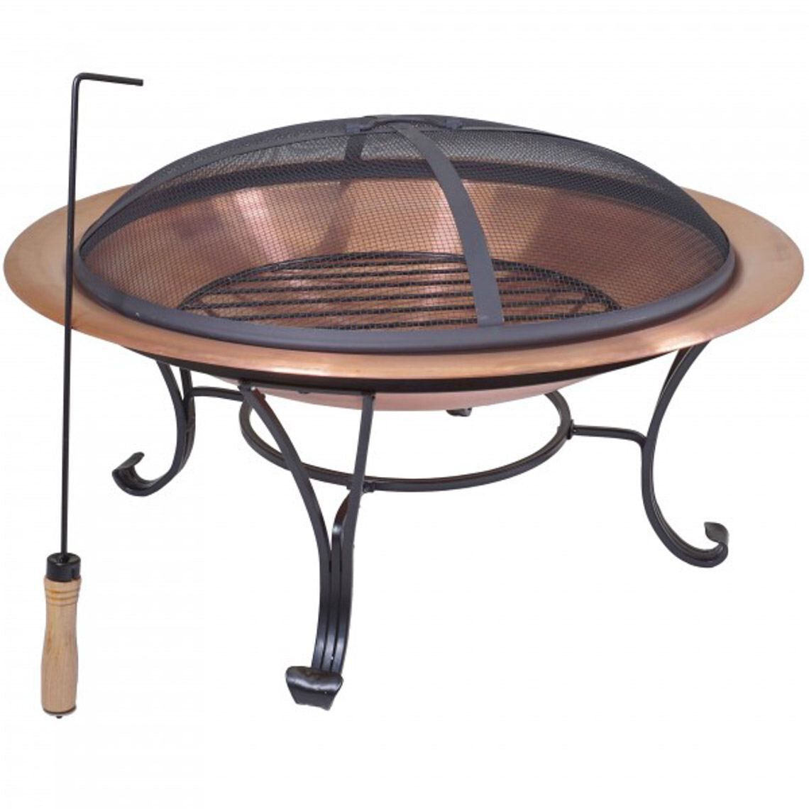 Scratch and Dent - 29” Copper Outdoor Fire Pit - FINAL SALE - view 2