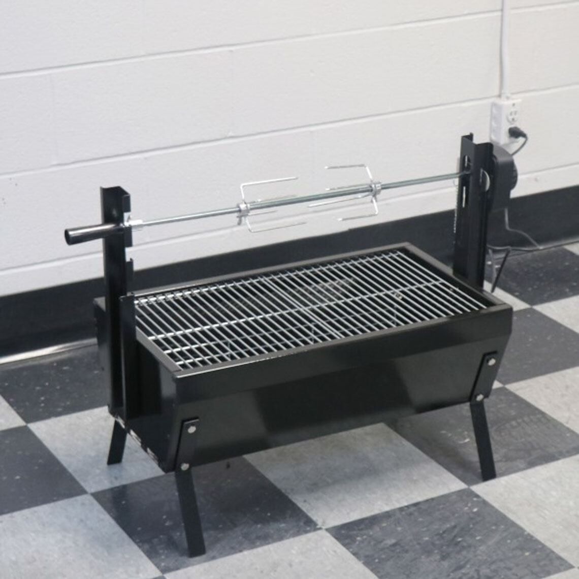 Scratch and Dent - 28" Stainless Steel Spit Rod Rotisserie Grill | v2 - FINAL SALE - view 3