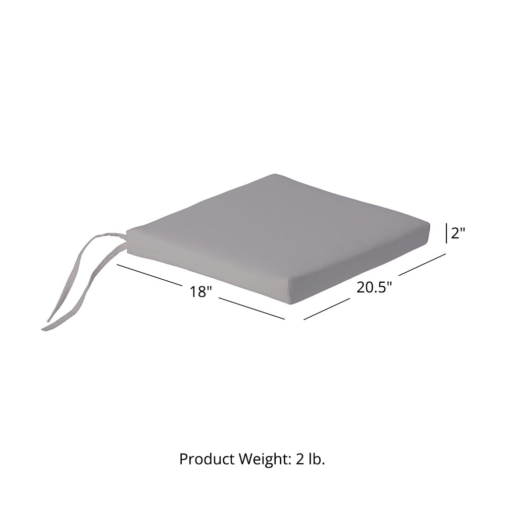 Sunbrella® Cushion for Sandhill Armchair | Cast Silver - view 12