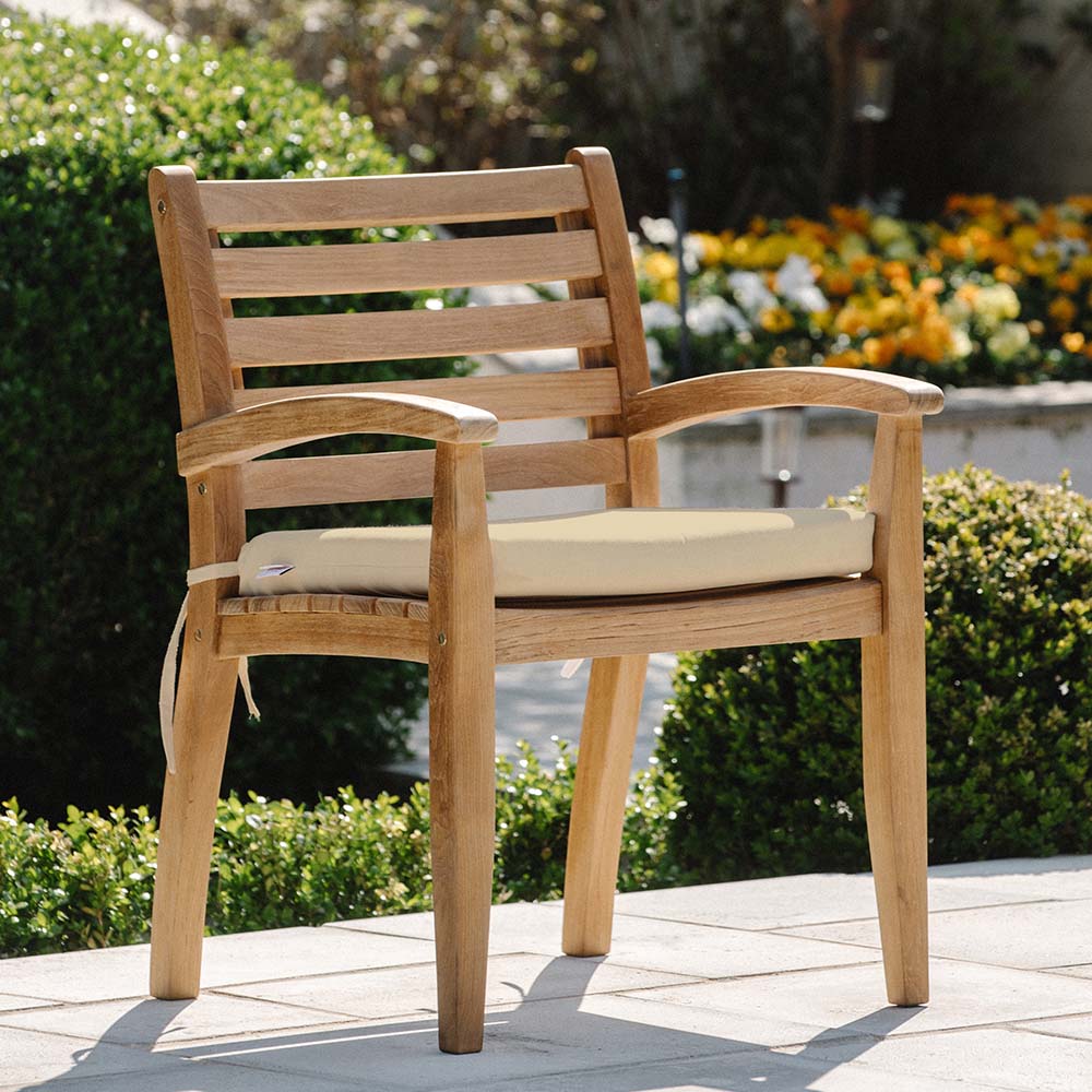 Sunbrella® Cushion for Sandhill Armchair | Antique Beige - view 14