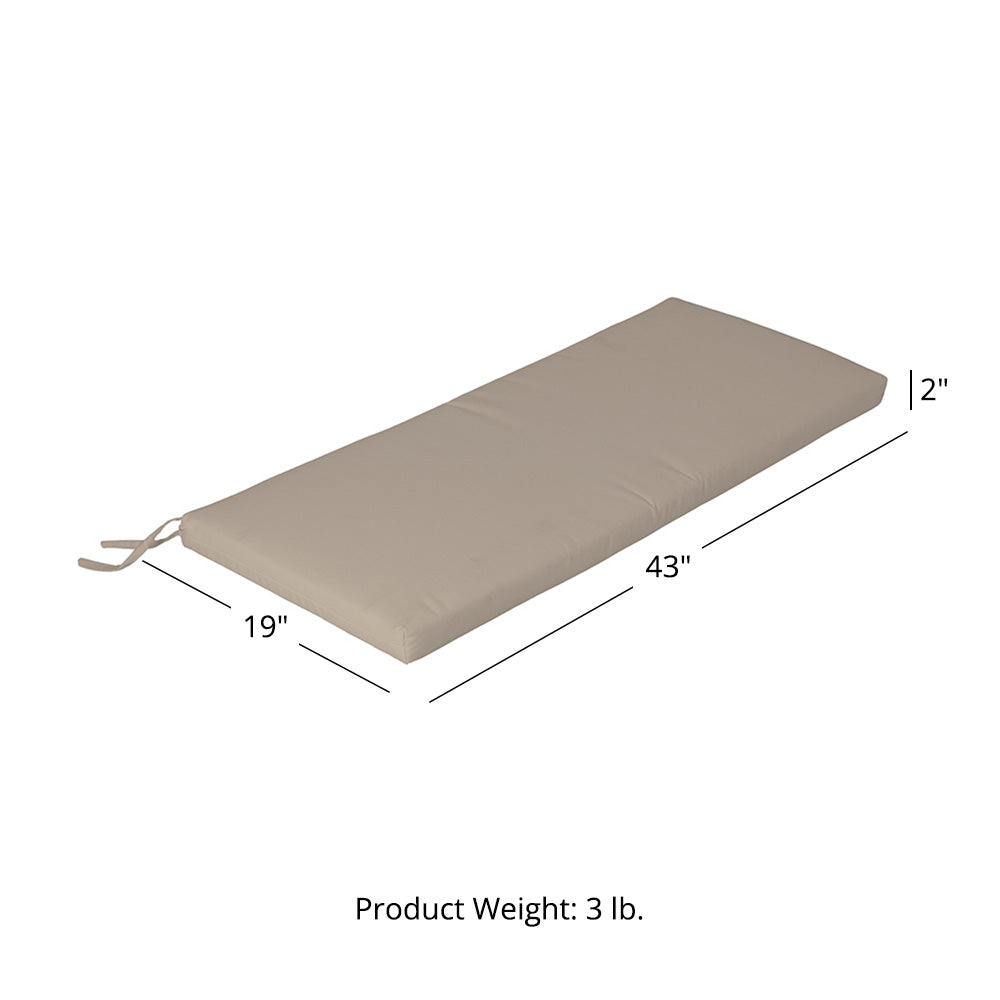 Sunbrella® Cushion for 4 FT Solstice Bench | Antique Beige - view 18