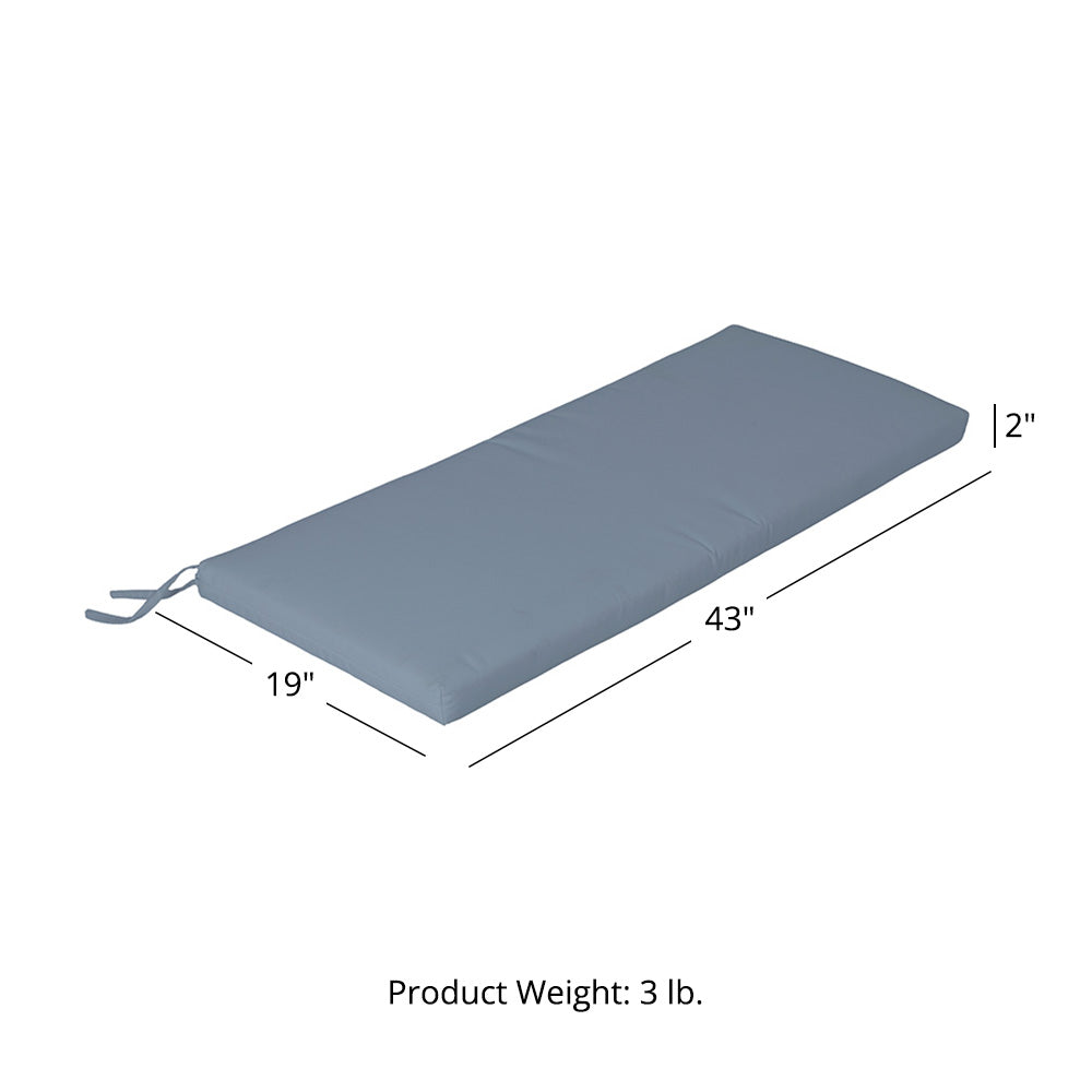 Sunbrella® Cushion for 4 FT Solstice Bench | Air Blue - view 30
