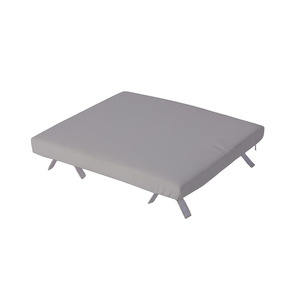 Sunbrella® Cushion for Adirondack Ottoman | Cast Silver - view 7