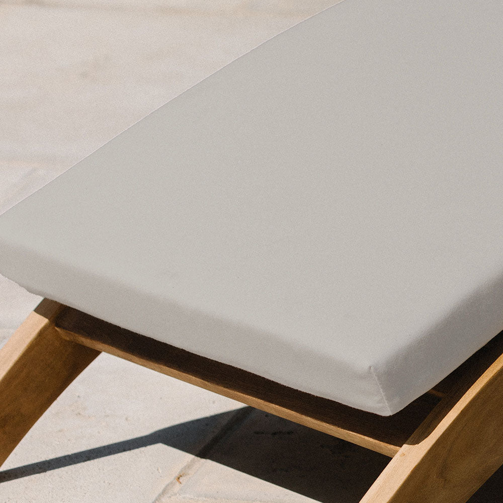 Sunbrella® Cushion for Adirondack Ottoman | Cast Silver