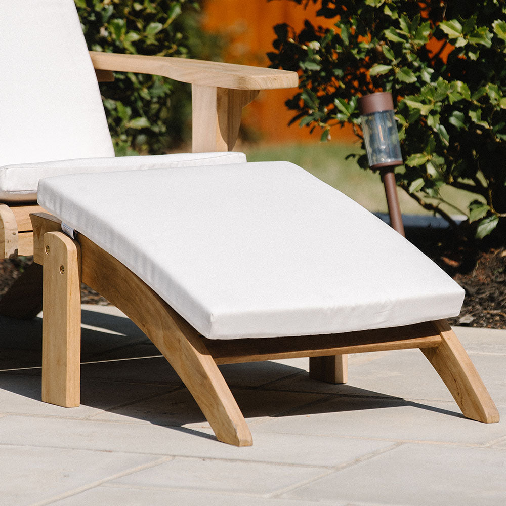 Sunbrella® Cushion for Adirondack Ottoman | White