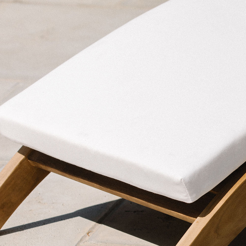Sunbrella® Cushion for Adirondack Ottoman | White