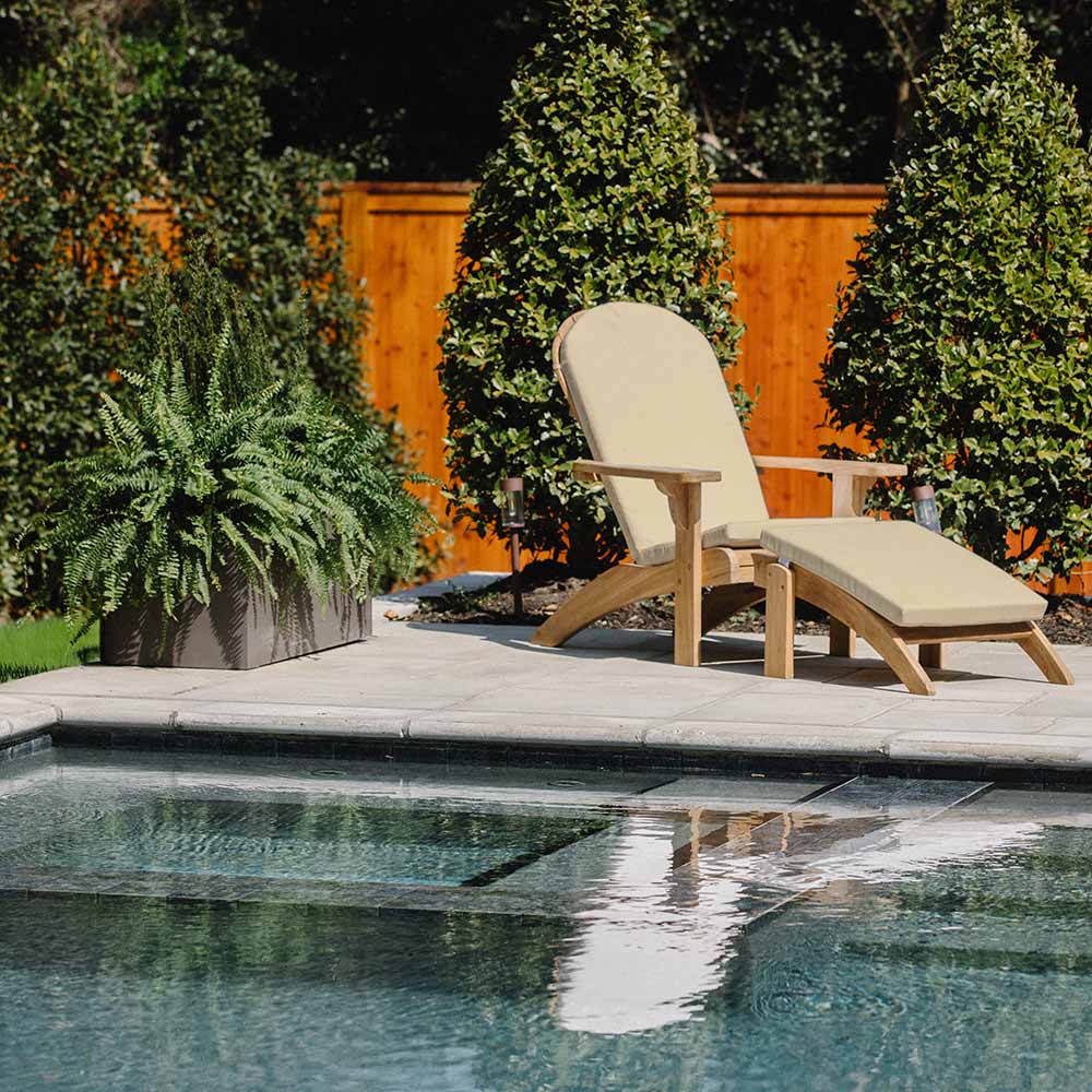 Sunbrella® Cushion for Adirondack Ottoman | Antique Beige - view 15