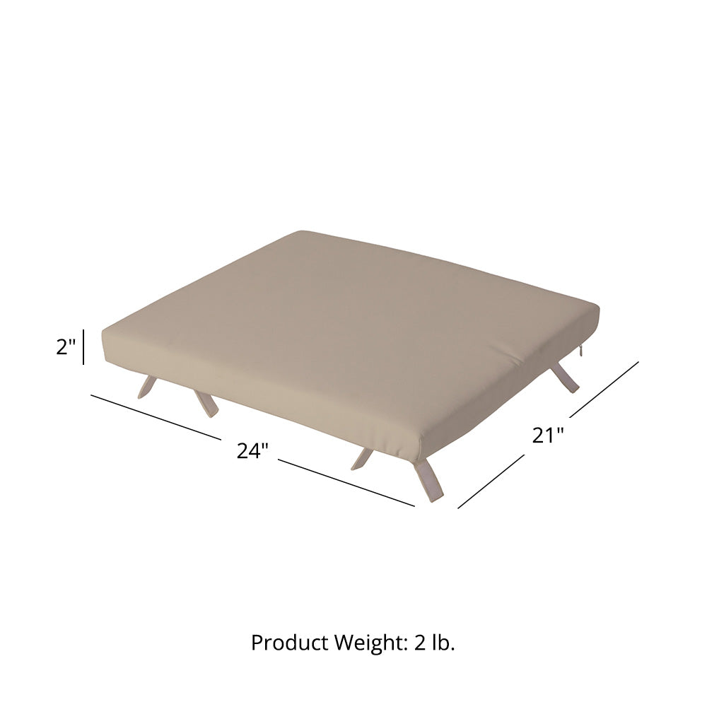 Sunbrella® Cushion for Adirondack Ottoman | Antique Beige