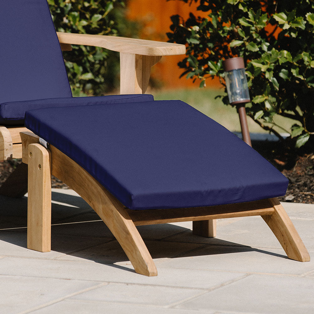 Sunbrella® Cushion for Adirondack Ottoman | Navy Blue - view 20
