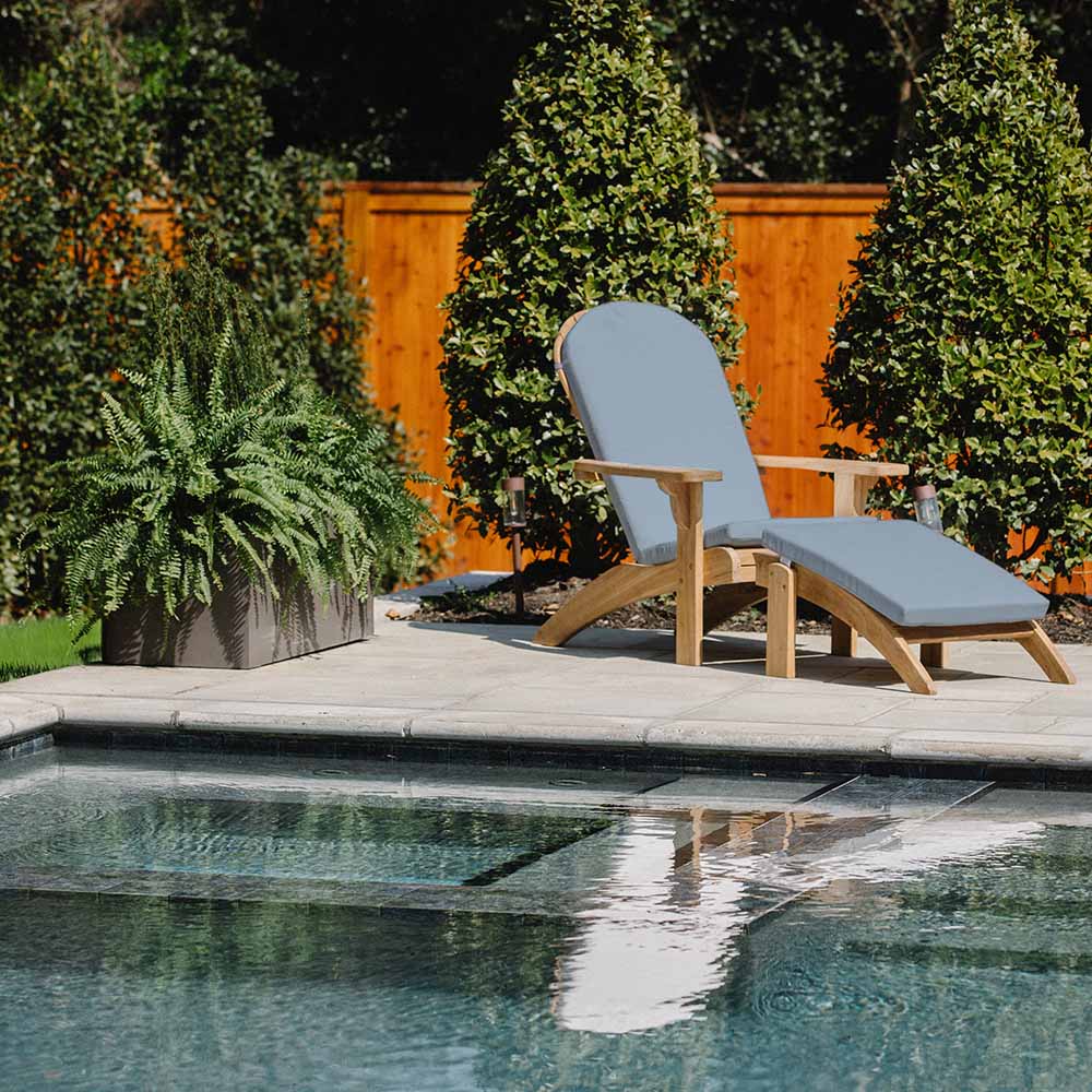Sunbrella® Cushion for Adirondack Ottoman | Air Blue - view 27