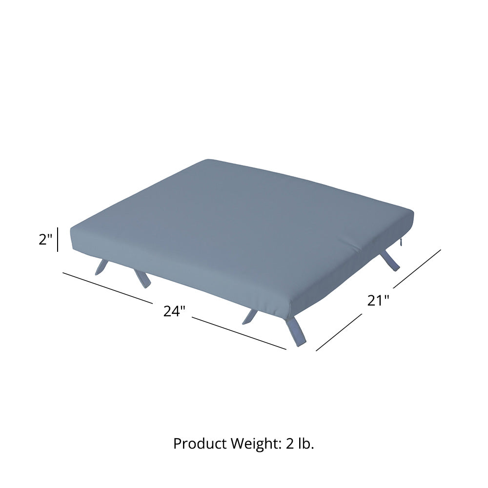 Sunbrella® Cushion for Adirondack Ottoman | Air Blue