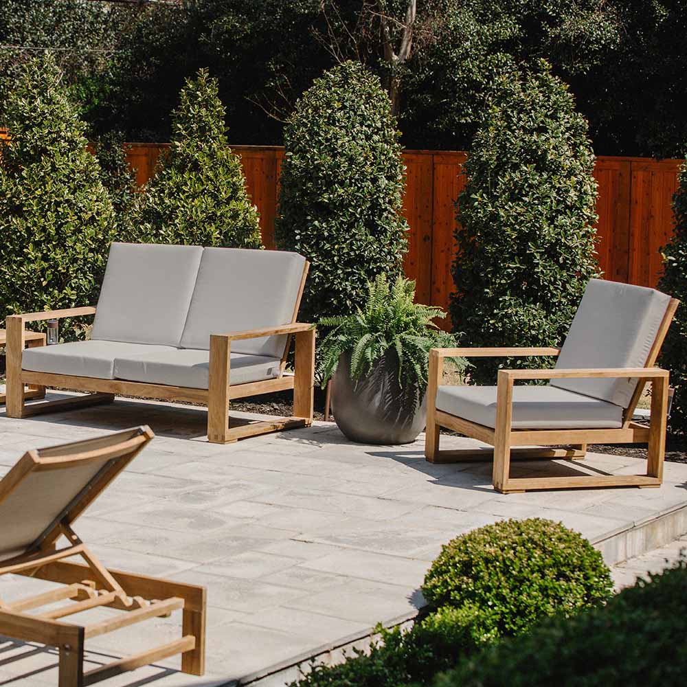 Sunbrella® Cushion Set for Sierra Chair | Cast Silver