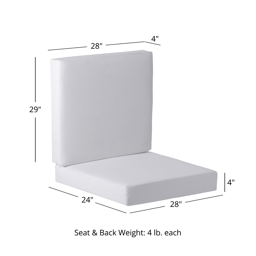 Sunbrella® Cushion Set for Sierra Chair | White