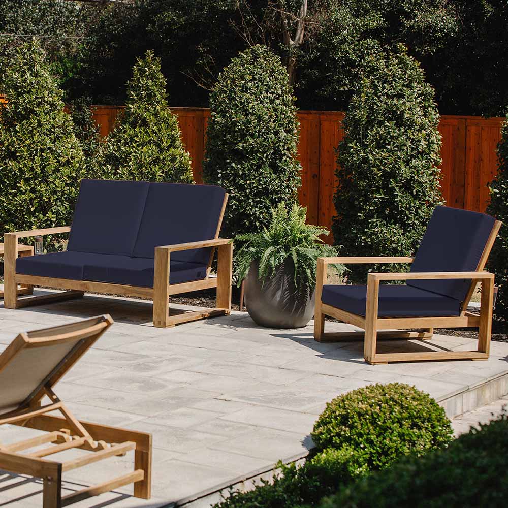 Sunbrella® Cushion Set for Sierra Chair | Navy Blue