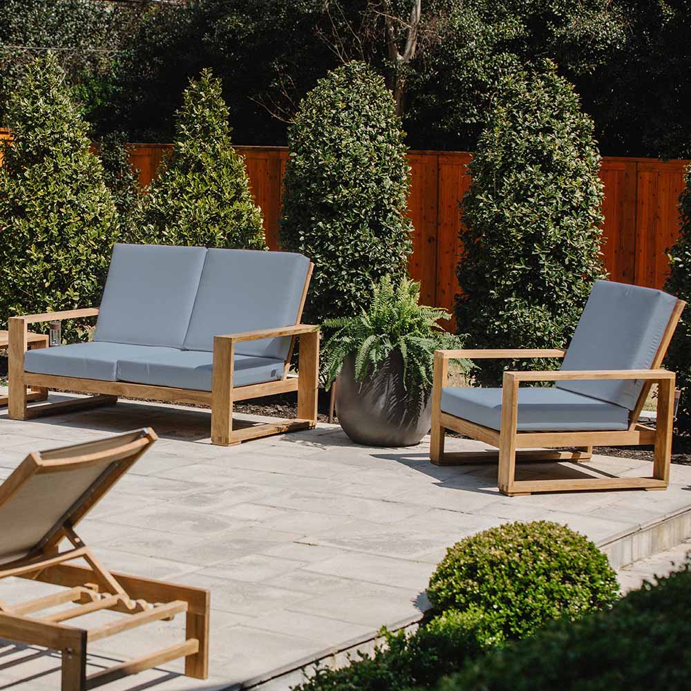 Sunbrella® Cushion Set for Sierra Chair | Air Blue