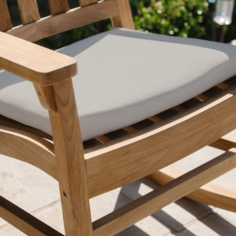 Sunbrella® Cushion for Americana Rocking Chair | Cast Silver - view 8