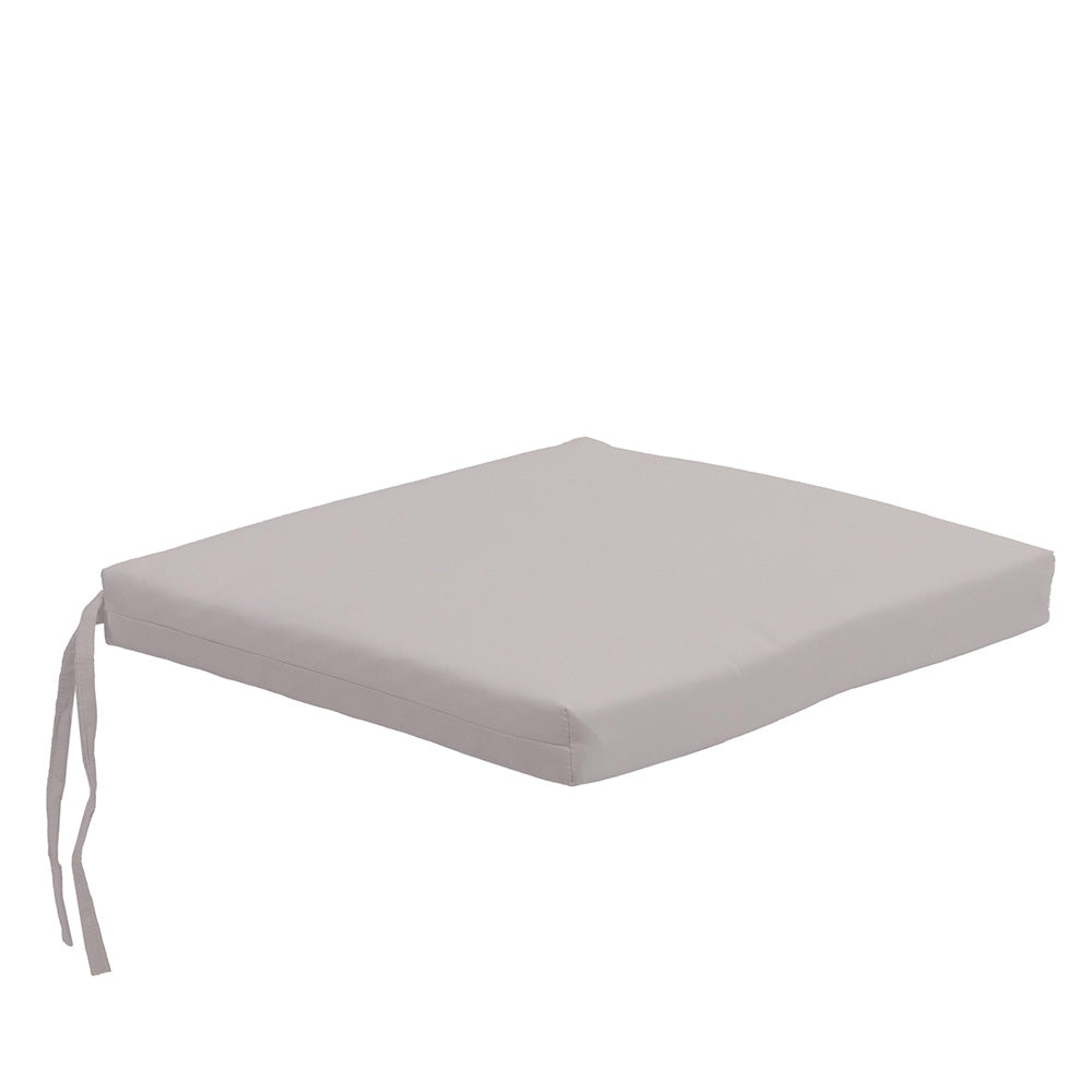 Sunbrella® Savannah Armchair Cushion | Cast Silver