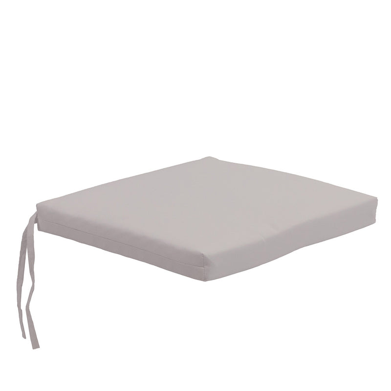 Sunbrella® Savannah Armchair Cushion | Cast Silver