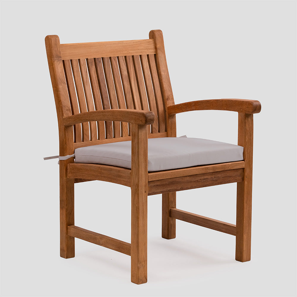 Sunbrella® Savannah Armchair Cushion | Cast Silver - view 12