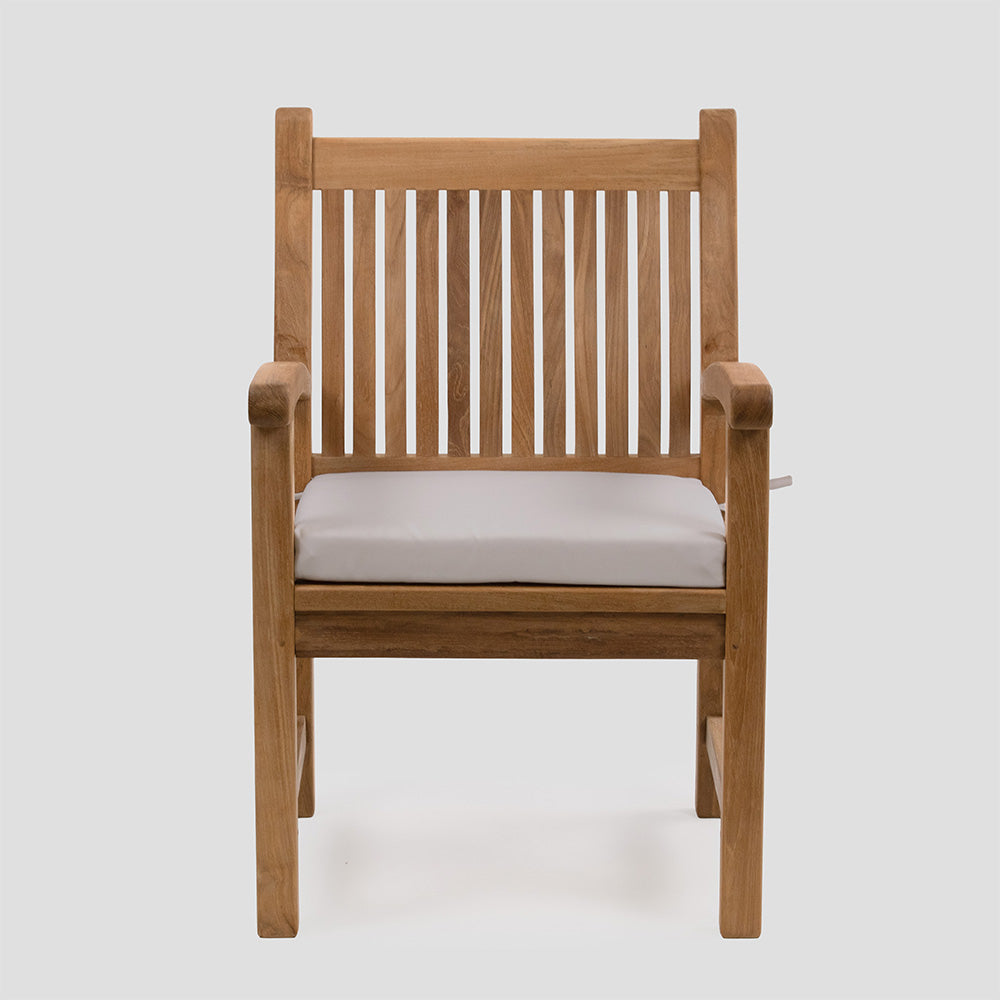 Sunbrella® Savannah Armchair Cushion | Cast Silver - view 14